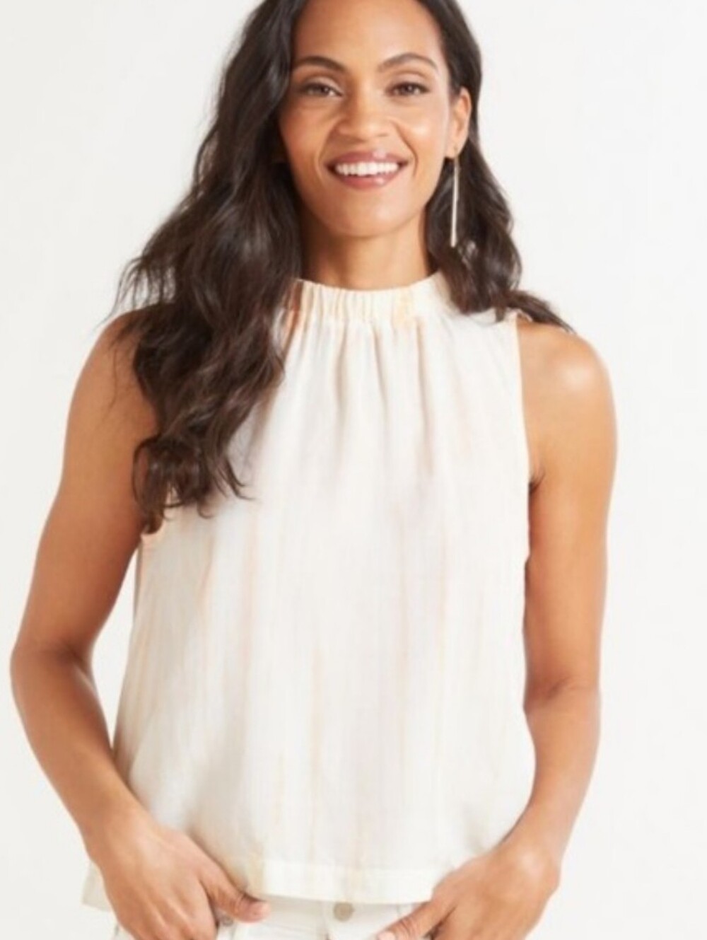 Cloth & Stone Sleeveless Peach Tank Top - Anthropologie